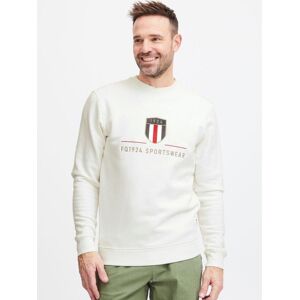 FQ1924 Sweatshirt Herren Viskose Rundhals, weiß