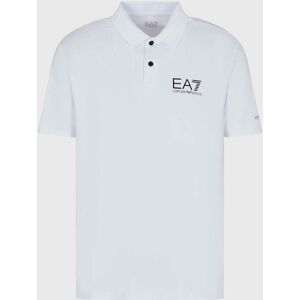 EA7 Logo-Print Piqué Polo Shirt - XXL