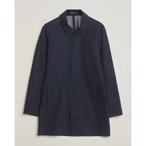 UBR Sky Fall Savile Waterproof Wool Coat Dark Navy