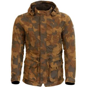 Merlin Belmot Camo Motorrad Wachsjacke - Braun - S - unisex