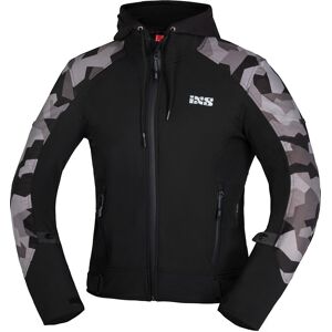 IXS Moto Camo Motorrad Zip Hoodie - Schwarz Mehrfarbig - XL - unisex