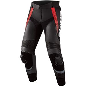 SHIMA STR 2.0 Motorrad Lederhose - Schwarz Rot - 60 - unisex