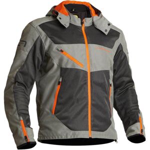 Lindstrands Rexbo Motorrad Textiljacke - Grau Orange - 60 - unisex