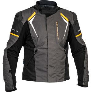 Lindstrands Sandvik Wasserdichte Motorrad Textiljacke - Schwarz Orange - 60 - unisex