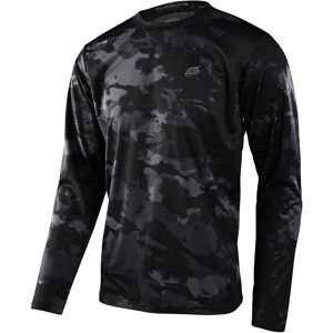 Troy Lee Designs Flowline Covert Langarm Fahrrad Jersey - Grün - L - unisex