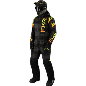 FXR Helium Insulated 2023 1-Teiler Snowmobil Kombi - Schwarz Gelb - 2XL - unisex