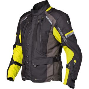 Germot Sydney wasserdichte Motorrad Textiljacke - Schwarz Gelb - XL - unisex