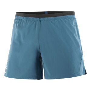 Salomon CROSS 5inch SHORTS Herren Laufhose blau Gr. S