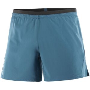 Salomon CROSS 5inch SHORTS Herren Laufhose blau Gr. L