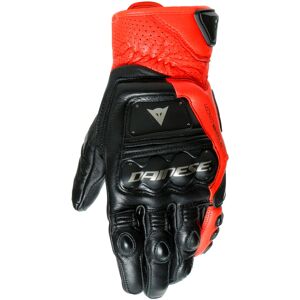 Dainese 4 Stroke 2, Handschuhe Schwarz/Neon-Rot 3XL male