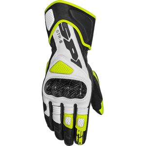 Spidi STR-6, Handschuhe Schwarz/Weiß/Neon-Gelb M male