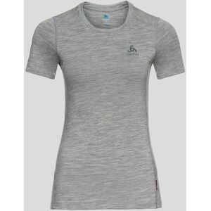 Odlo Merino Warm Base Layer T-Shirt für Damen, S, grau