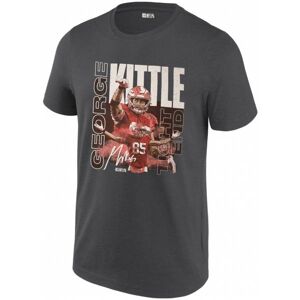 NFLPA George Kittle Tight End San Francisco 49ers NFL Herren T-Shirt NFLTS11MC M grau Herren