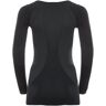 Odlo Woman Performance Warm Suw Top Black Concrete Grey S Unisex