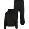 Trainingsanzug URBAN CLASSICS "Urban Classics Herren Blank Suit" Gr. L, schwarz (black) Herren Sportanzüge Trainingsanzüge