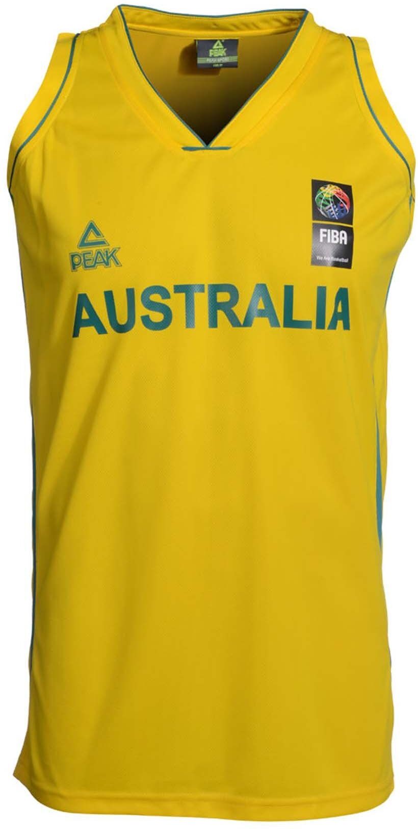 PEAK Trikot »Single Jersey Australia« im lässigen Schnitt, gelb