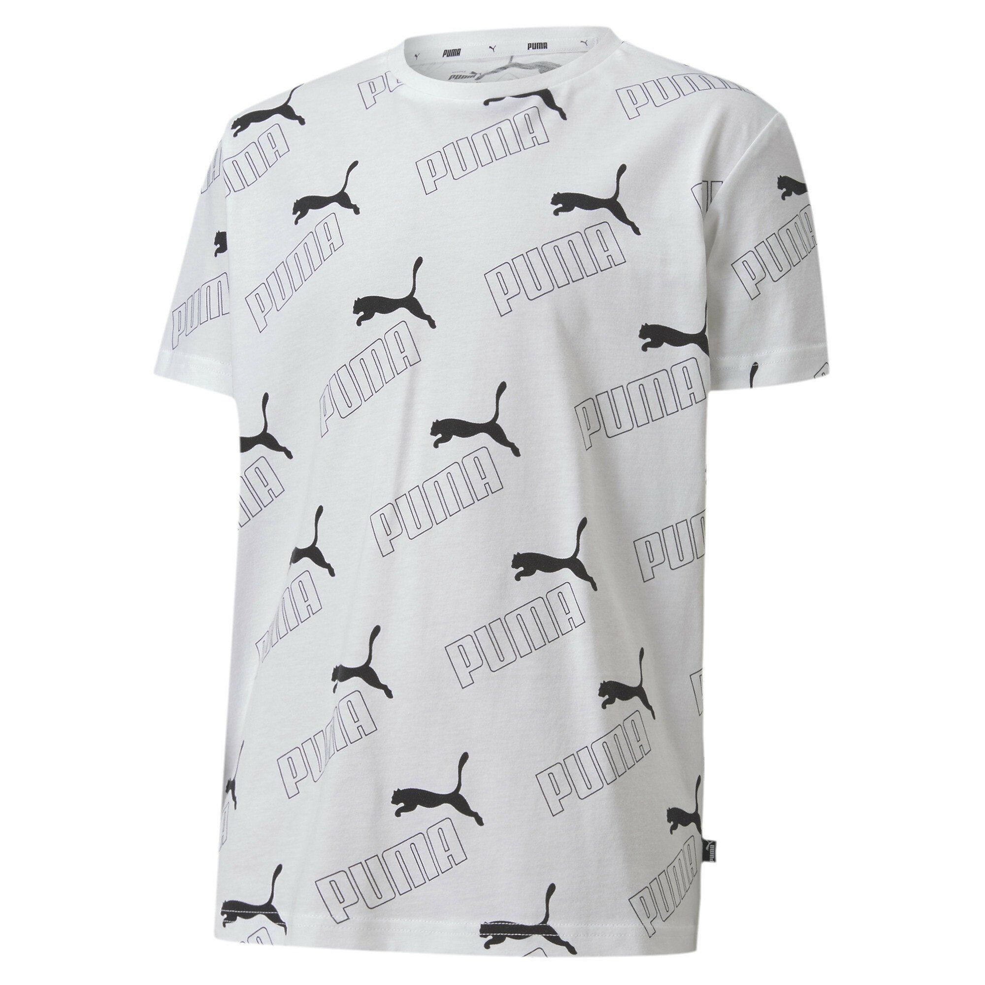 Puma T-Shirt »Amplified Jugend Kurzarm-Shirt«, weiß