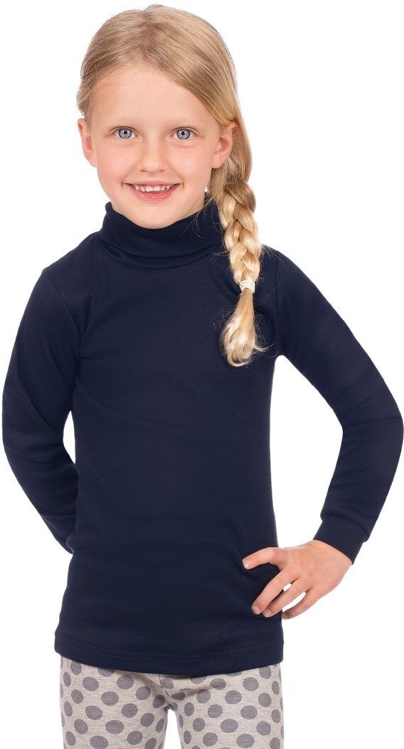 Trigema Langarm Ski/ Sportrollkragenpullover, navy