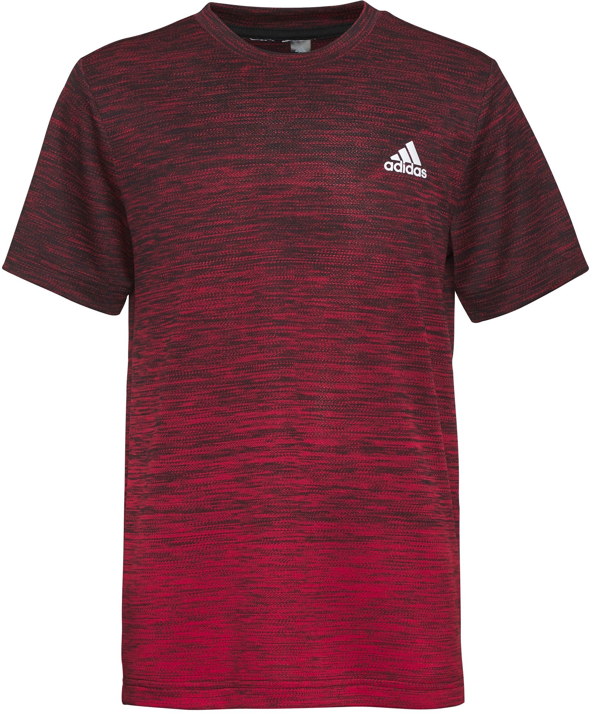 Adidas Performance T-Shirt »AEROREADY GRADIENT«, Black / Vivid Red