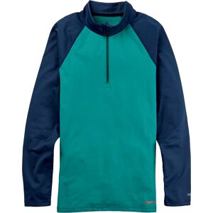 Burton Heavyweight X Base Layer Quarter Zip Antique Green Dress Blue M ANTIQUE GREEN DRESS BLUE