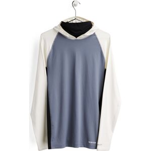 Burton Midweight X Base Layer Long Neck Stout White Folkstone Gray M STOUT WHITE FOLKSTONE GRAY