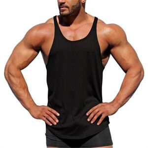 High Discount Ny Gym Tank Top Sommer Mærke Bomuld ærmeløs skjorte Casual Fashion Fitness Stringer Tank Top Mænd Bodybuilding Tøj L