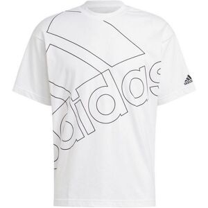 Kortærmet T-shirt til Mænd Adidas Giant Logo Hvid