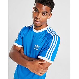 adidas Originals 3-Stripes California T-Shirt, Blue Bird