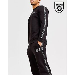 Emporio Armani EA7 Crew Reflective Tape Tracksuit, Black