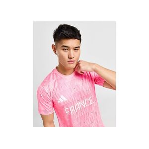 adidas Team France Training T-Shirt, Pink Spark