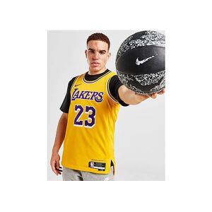 Nike NBA LA Lakers James #23 Icon Jersey, YELLOW