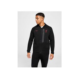 Nike Liverpool FC Tech Fleece Jacket, Black/Black/Gym Red