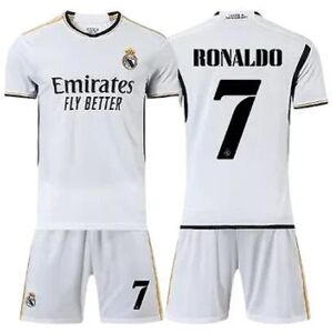 23-24 Ronaldo nr.7 Real adrid C.f. Hjemme fodboldtrøje T-shirt - M