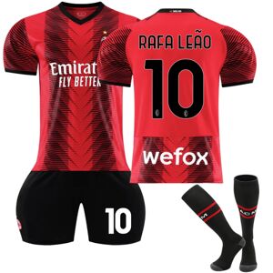 23-24 AC Milan Hjemme fodboldtrøje til børn nr. 10 R. Leão 26
