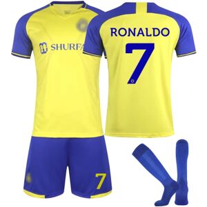 22-23 Saudi Premier League Al-nassr Fc Hjemme nr. 7 Ronaldo trøje Sportstøj til børn og voksne s(165-170cm)