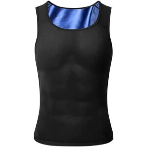 Mænd Slankende Body Shaper Gynecomastia T-shirt Compression Posture Correction Vest 2023 Ny - Perfet Black L-XL