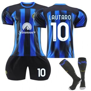 23-24 Inter Milan Hjemme nr. 10 Lautaro Børnefodboldsæt 24