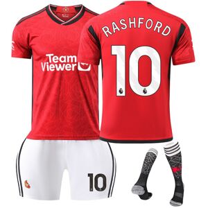 24 Manchester United Red Devils hjemme fodbold dragt nr. 10 Rashford 21 Anthony 25 Sancho B fee trøje NO.10 RASHFORD 22