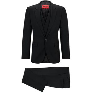 HUGO Extra-slim-fit suit in patterned performance-stretch cloth