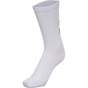 hummel socks, set of 3 in grey, red or blue. Reflector Fundamental pack of 3, socks with arch support, sports socks for leisure and sports, white, 10 (36-40)