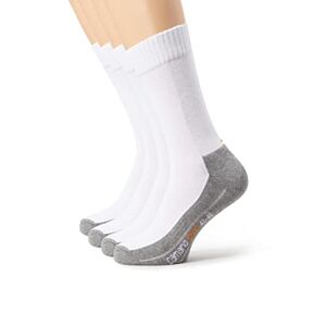 Camano Men's 5942 Sport Socks 4 Paar Sportswear, White (White 01), 9/11 (Manufacturer size: 43/46)