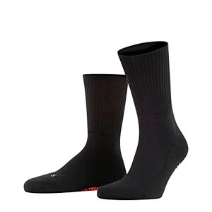 FALKE Unisex Walkie Light Trekking Socks, Light Padding, Anti-Bubble Hiking Socks, Long, Warm, Breathable, Quick-Drying, Climate-Regulating, Odour-Inhibiting Wool, Functional Material, 1 Pair, Black