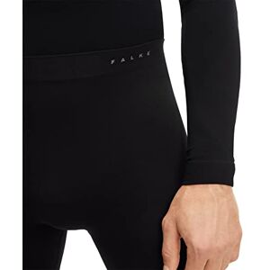 FALKE ESS Men Warm Long tights, Size S, Black, polyamide mix Sweat wicking, fast drying, protection in mild to cold temperatures
