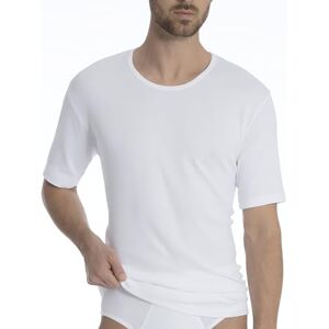 CALIDA Men's Crew Neck Short Sleeve Vest White Weiß (weiss 001) XX-Large