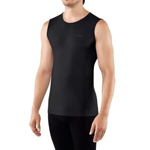 FALKE ESS Men Warm Comfort Fit singlet, Size XXL, Black, polyamide mix Sweat wicking, fast drying, protection in mild to cold temperatures