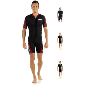 Cressi Playa Man Shorty Premium Neoprene High-Stretch 2.5 mm Wetsuit for Men, black, XXL/6