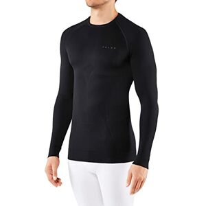 FALKE ESS Men Maximum Warm Long Sleeve Close Fit top, Size XL, Black, polyamide mix Sweat wicking, fast drying, warm, protection in cold to very cold temperatures