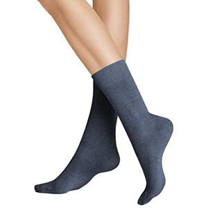 Hudson Women's Calf Socks, Blue (Marine-Mel. 0387), 6/8 (Manufacturer size: 39-42)