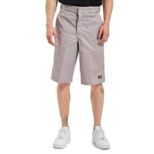 Dickies multi-pocket men's work and sports shorts, 13 inches (13in Mlt Pkt W/St) Grey (Silver), size: 36