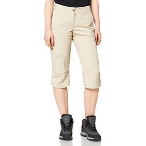 Maier Sports Ladies’ Neckar Functional Capri Trousers Made from 100% Polyamide Functional Outdoor Trousers, Hiking Trousers, Abrasion-Resistant and Quick-Drying, beige, 42